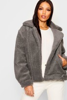 Thumbnail for your product : boohoo Teddy Faux Fur Aviator
