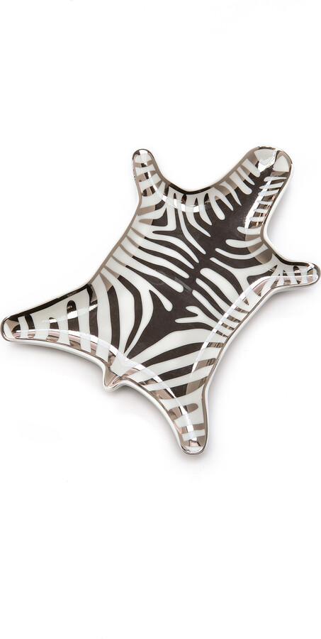 Jonathan Adler Metallic Zebra Dish