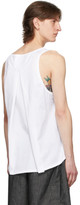 Thumbnail for your product : Fumito Ganryu White Watteau Pleats Tank Top