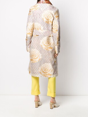 Vivienne Westwood Mixed-Print Belted Coat