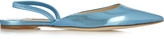 Thumbnail for your product : Jimmy Choo Genoa mirrored leather point-toe flats