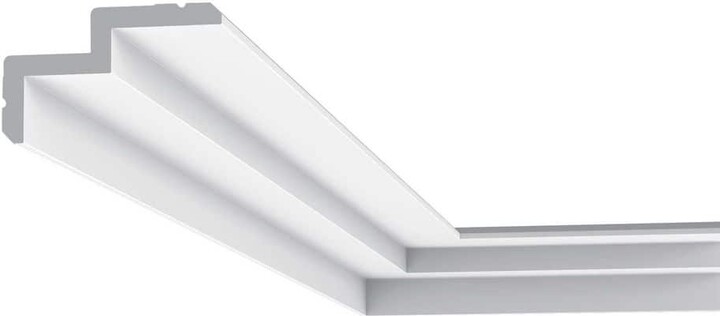 3-7/8 in. x 2-3/8 in. x 78-3/4 in. Primed White Plain Polyurethane Crown Moulding