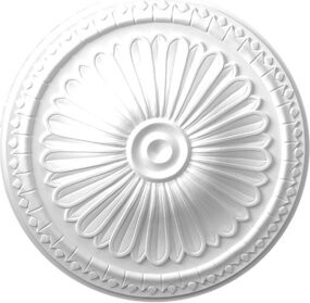 Architectural Products by Outwater L.L.C. 15 in x 1-3/4 in Gothic Floral Polyurethane Ceiling Medallion