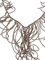 Thumbnail for your product : Brunello Cucinelli Long Drop Beaded Collar Necklace Black Long Drop Beaded Collar Necklace