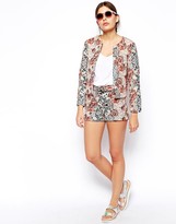 Thumbnail for your product : ASOS Blazer In Floral Rose Jacquard