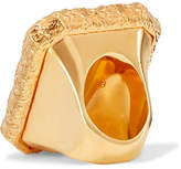 Thumbnail for your product : Balenciaga Gold-tone Resin Ring