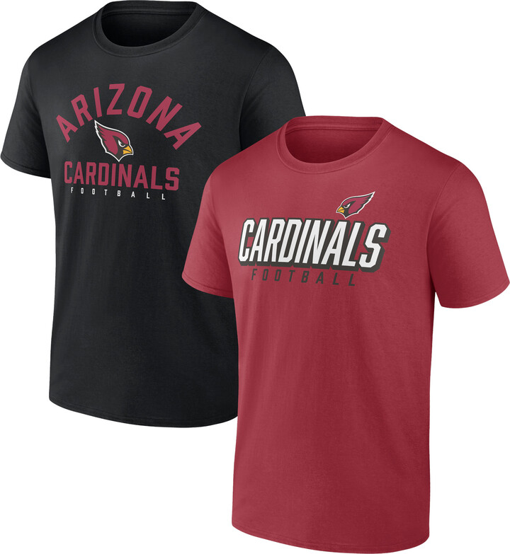 Men's Cardinal/Black Arizona Cardinals Player Pack T-Shirt Combo Set