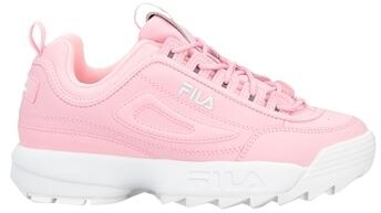 pink shiny fila shoes