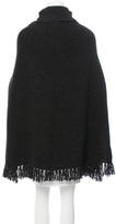 Thumbnail for your product : A.P.C. Wool Fringe-Trimmed Cape