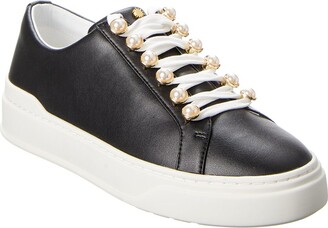 stuart weitzman excelsa leather sneakers