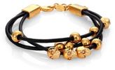 Thumbnail for your product : Alexander McQueen Skull Beaded Three-Row Friendship Bracelet