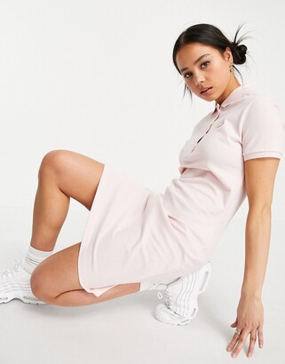 Lacoste classic polo dress in pink