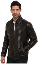 Thumbnail for your product : Richard Chai Andrew Marc x Garnett Glove Leather Lightweight Stand Collar Jacket
