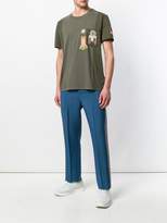 Thumbnail for your product : Valentino military embroidered applique T-shirt
