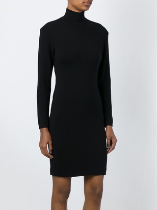 Gianfranco Ferré Pre-Owned Fitted Turtleneck Knit Dress
