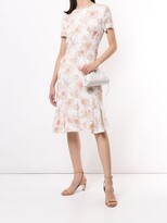 Thumbnail for your product : Escada Floral Shift Midi Silk Dress