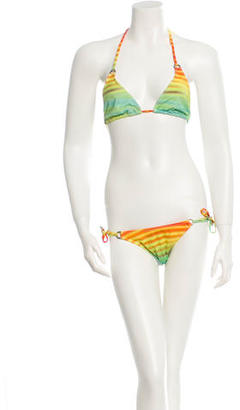 OSKLEN Striped Two-Piece Swimsuit