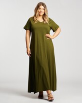 Thumbnail for your product : Hope & Harvest Women's Green Maxi dresses - T-Shirt Maxi Dress