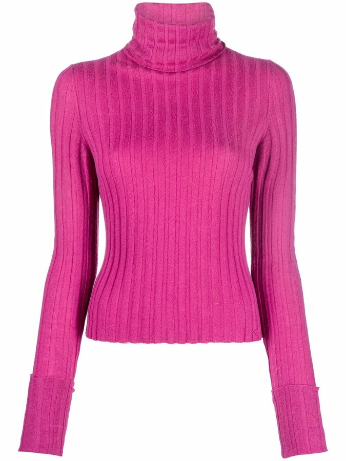 Chanel pink cashmere sleeveless sweater ref.356712 - Joli Closet