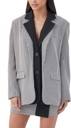 Houndstooth Black White Blazer | Shop the world's largest collection 
