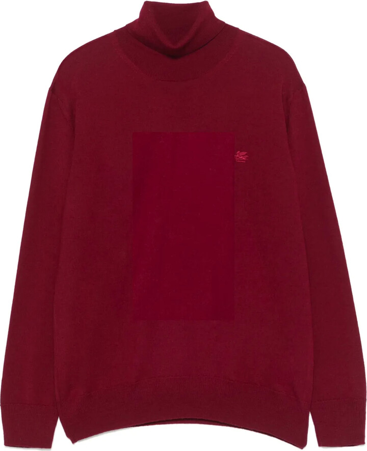 Mens Roll Neck Sweater Red ShopStyle UK - Main Image