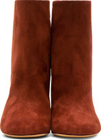 Thumbnail for your product : Isabel Marant Burgundy Suede Bootsy Alona Boots