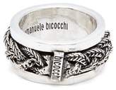 Thumbnail for your product : Emanuele Bicocchi Braided Sterling-silver Ring - Mens - Silver