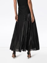 Thumbnail for your product : Alexandre Vauthier Metallic Detail Pleated Maxi Skirt