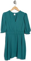 Thumbnail for your product : Melrose and Market Smocked Crepe Mini Dress