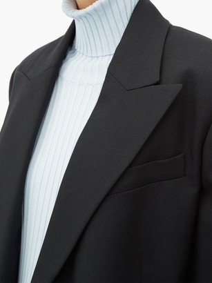 Proenza Schouler Detachable-lapel Wool-blend Twill Blazer - Black