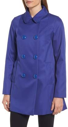 Kate Spade Scallop Pocket A-Line Raincoat