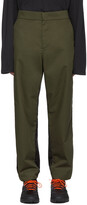 Thumbnail for your product : MONCLER GENIUS Moncler Genius 5 Moncler Green & Black Nylon Trousers