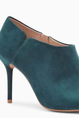 Next Womens Green Peep Toe Shoe Boots