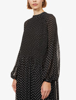 Thumbnail for your product : Kitri Sofiane polka dot-print woven midi dress