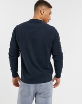 Thumbnail for your product : Original Penguin micro fleece sweatshirt in navy with chest logo