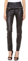 Thumbnail for your product : Les Chiffoniers Double Zip Leather Pants