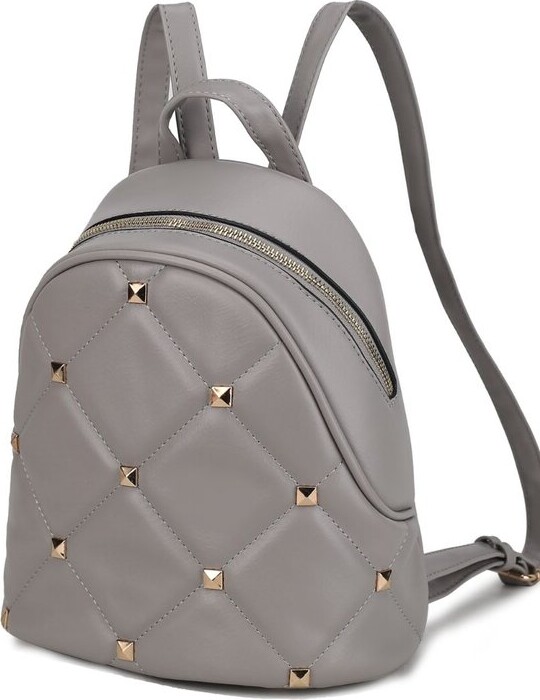 Louis Feraud Leather Studded Backpack - Neutrals Backpacks