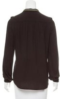 Thumbnail for your product : Zadig & Voltaire Tinon Metallic-Trimmed Top