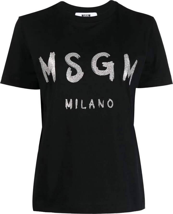 Tシャツ・カットソー MSGM Woman T-Shirt Black 3842MDM112257002 99 T-SHIRT - MSGM Official