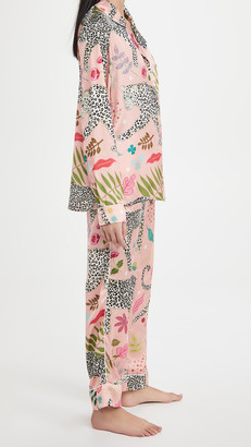 Karen Mabon Snow Leopard Long Pajama Set