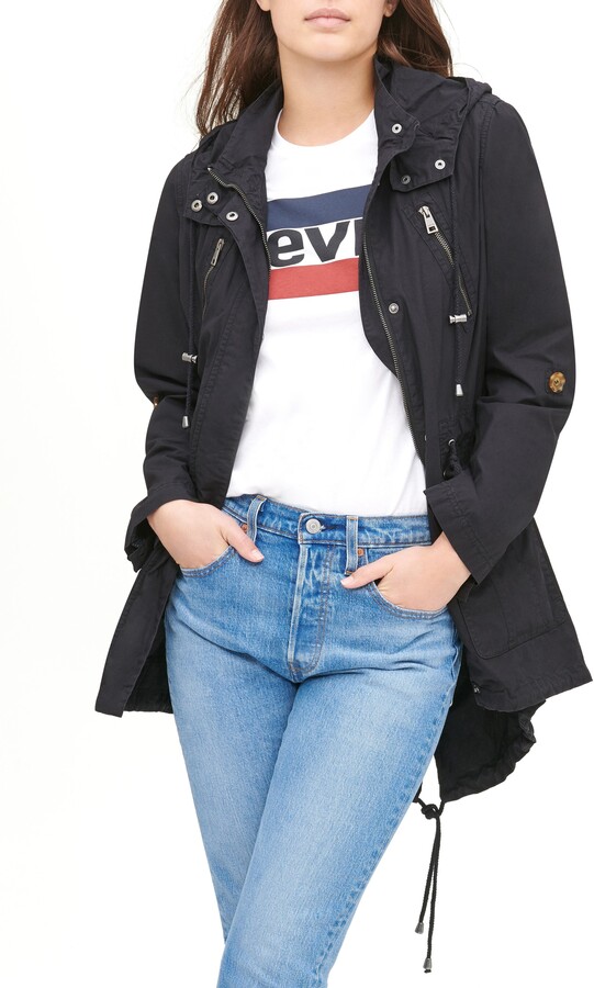 levi black jacket womens