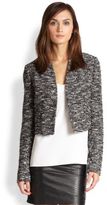 Thumbnail for your product : Alice + Olivia Madine Cropped Tweed Jacket