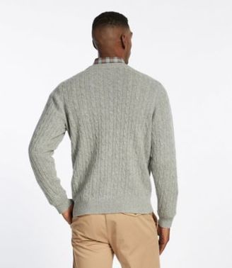 L.L. Bean Cashmere Sweater, Crewneck Cable Knit