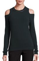 Thumbnail for your product : No.21 Wool & Cashmere Cold Shoulder Top