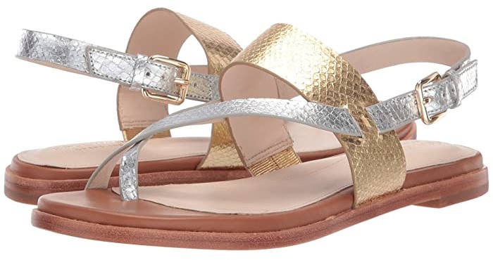 cole haan gold sandals
