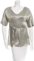 Thumbnail for your product : Vera Wang Metallic Short Sleeve Top