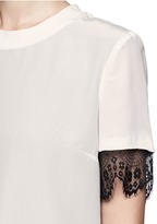 Thumbnail for your product : Nobrand Sheer lace underlay top