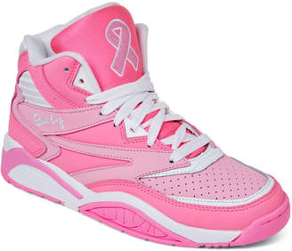 Patrick Ewing (Kids Boys) Pink & White Sport Lite High-Top Sneakers