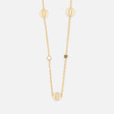 Marc Jacobs Women's Double J Pave Long Necklace - Gold