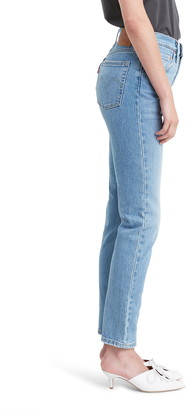 Levi's 501(R) High Waist Ripped Ankle Skinny Jeans